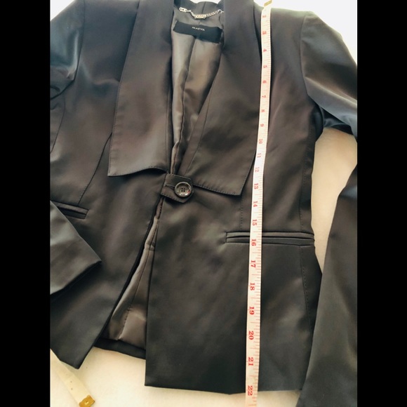 Anthropologie Maeva Grey charcoal blazer - Picture 7 of 8